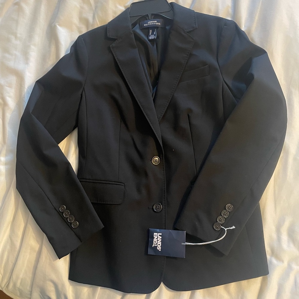 NWT Lands End single breasted blazer
